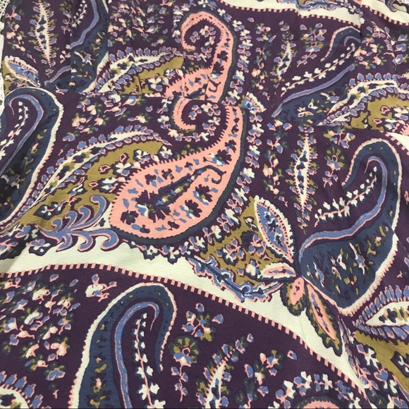 Free People paisley dress purple 4 #32954 - Picture 4 of 10